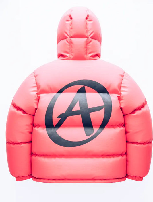 Arcatique pink Puffer Jacket Signature Edition Achille paris