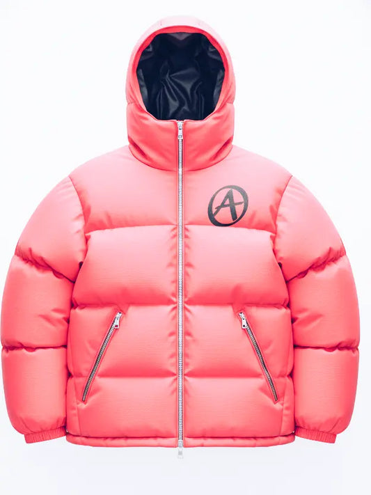 Arcatique pink Puffer Jacket Signature Edition Achille paris