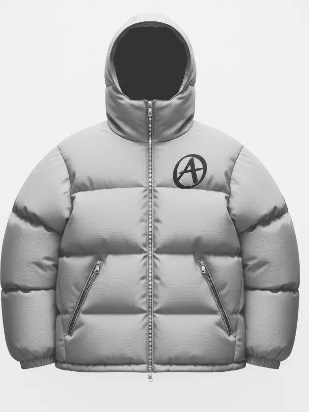 Arcatique gray Puffer Jacket Signature Edition Achille paris